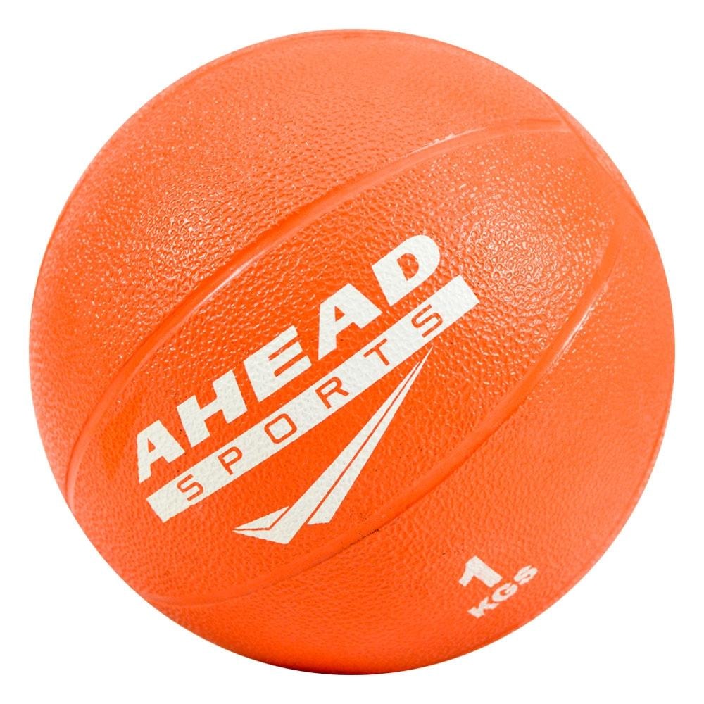 Bola Medicinal Medicine Ball 1kg Ahead Sports Laranja Bola Medicinal Medicine Ball 1kg Ahead Sports Laranja