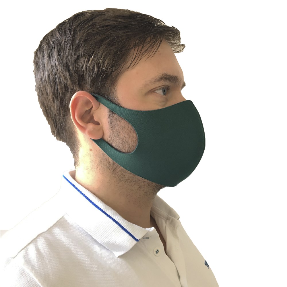 Máscara de Proteção Respiratória em Neoprene Lavável Verde