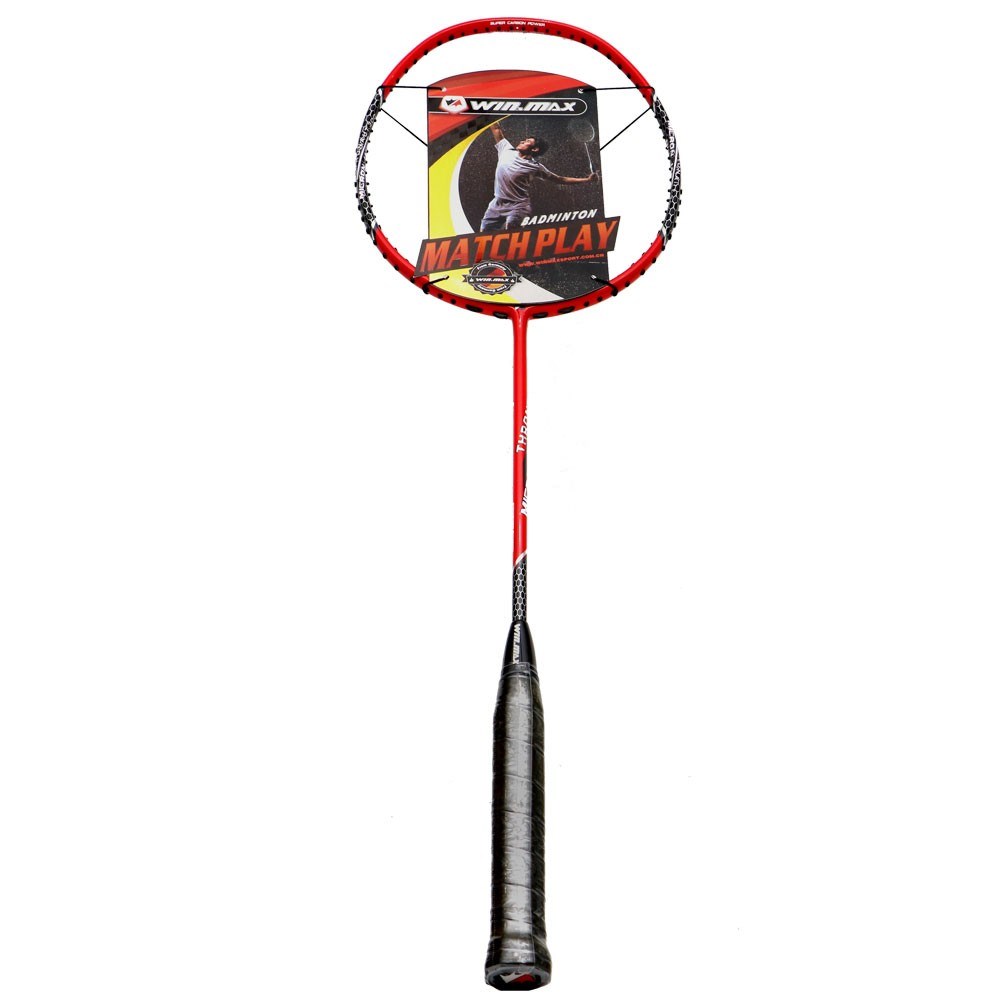 Raquete Badminton Winmax Thrones 500 Branco e Vermelho